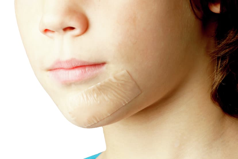 Scar Repair application-Scar Repair application child chin