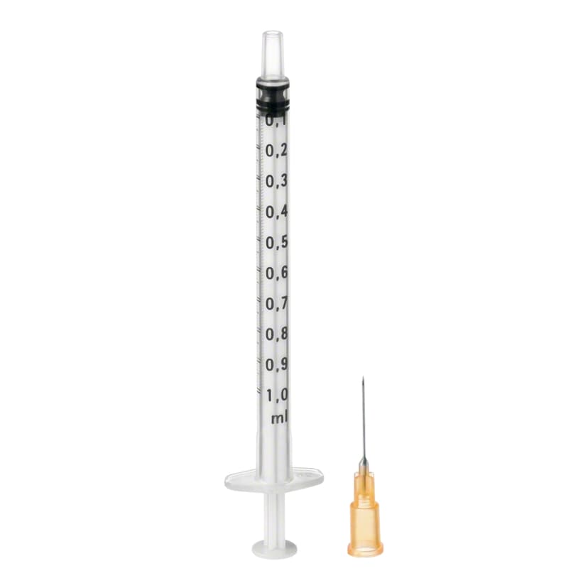 Omnifix®-F Duo-Fine Dosage Syringe, with enclosed Hypodermic Needle